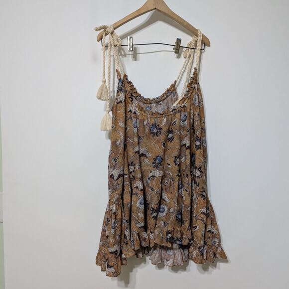 Ulla Johnson Trula Tiered Voile Mini Dress Oleander Flowy Trapeze XS Preowned - Picture 6 of 11